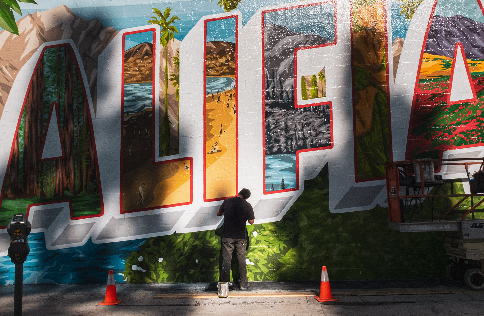 Murals on Melrose Ave: California