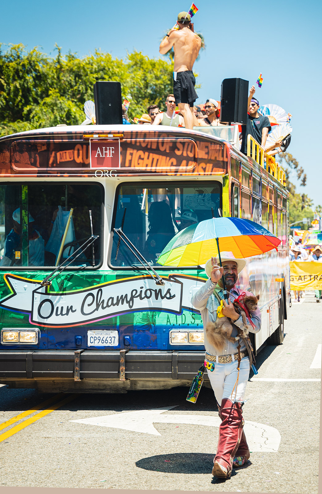 Santa Monica Boulevard Bus Gary Parade