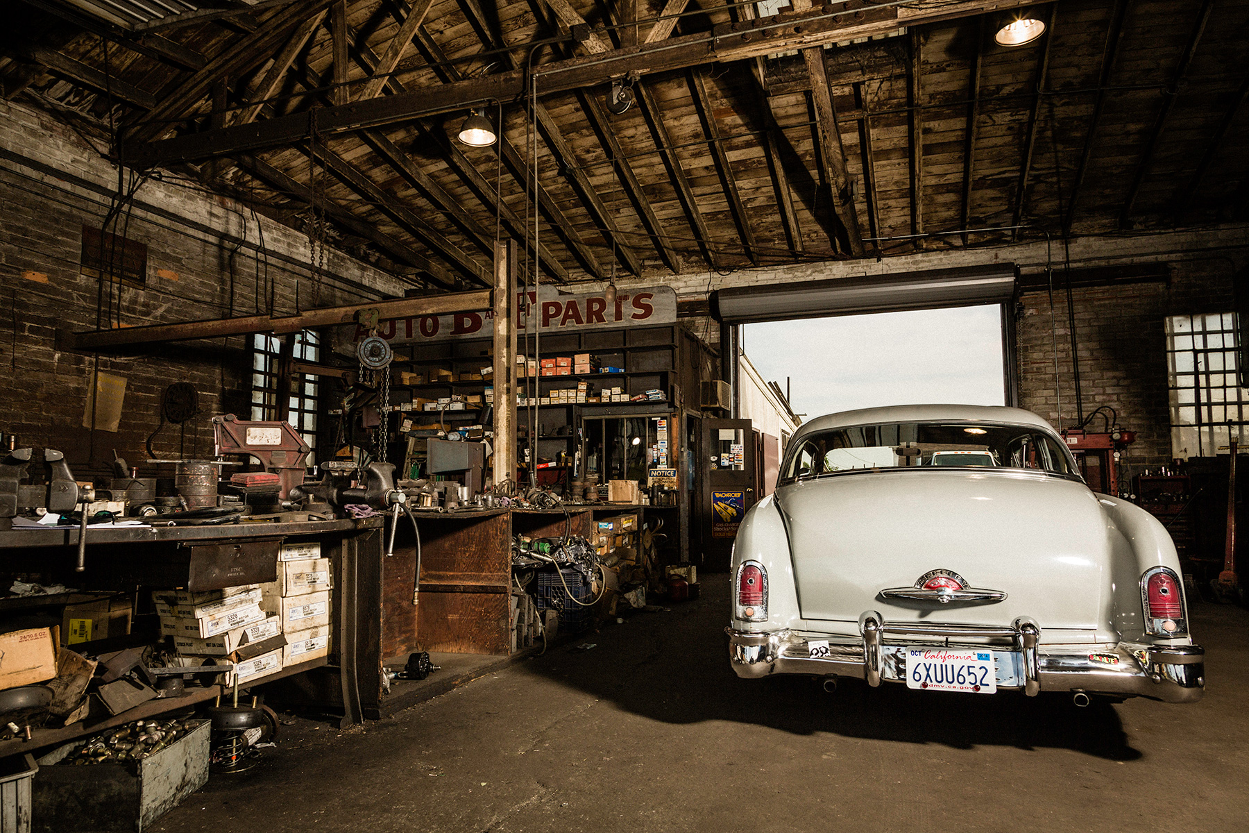 Classic Car Garage Downtown 