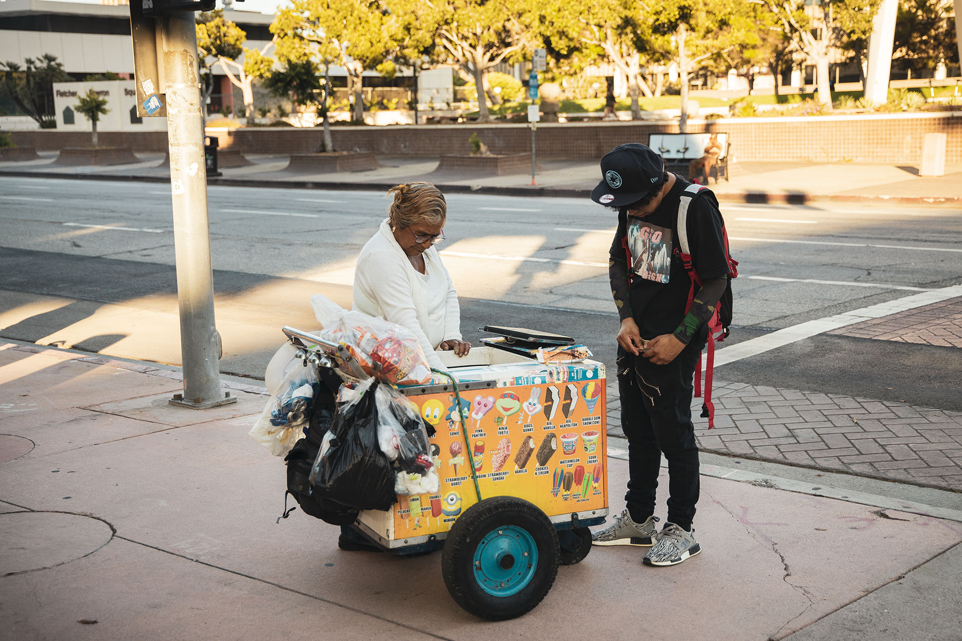 Latino Ice cream Vendor in Hollywood