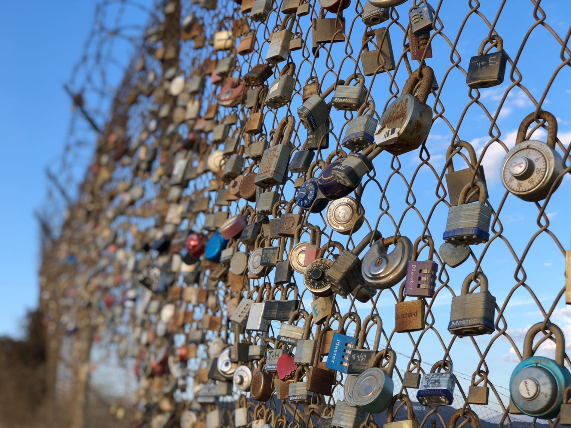 Love Locks on Runyon Canyon