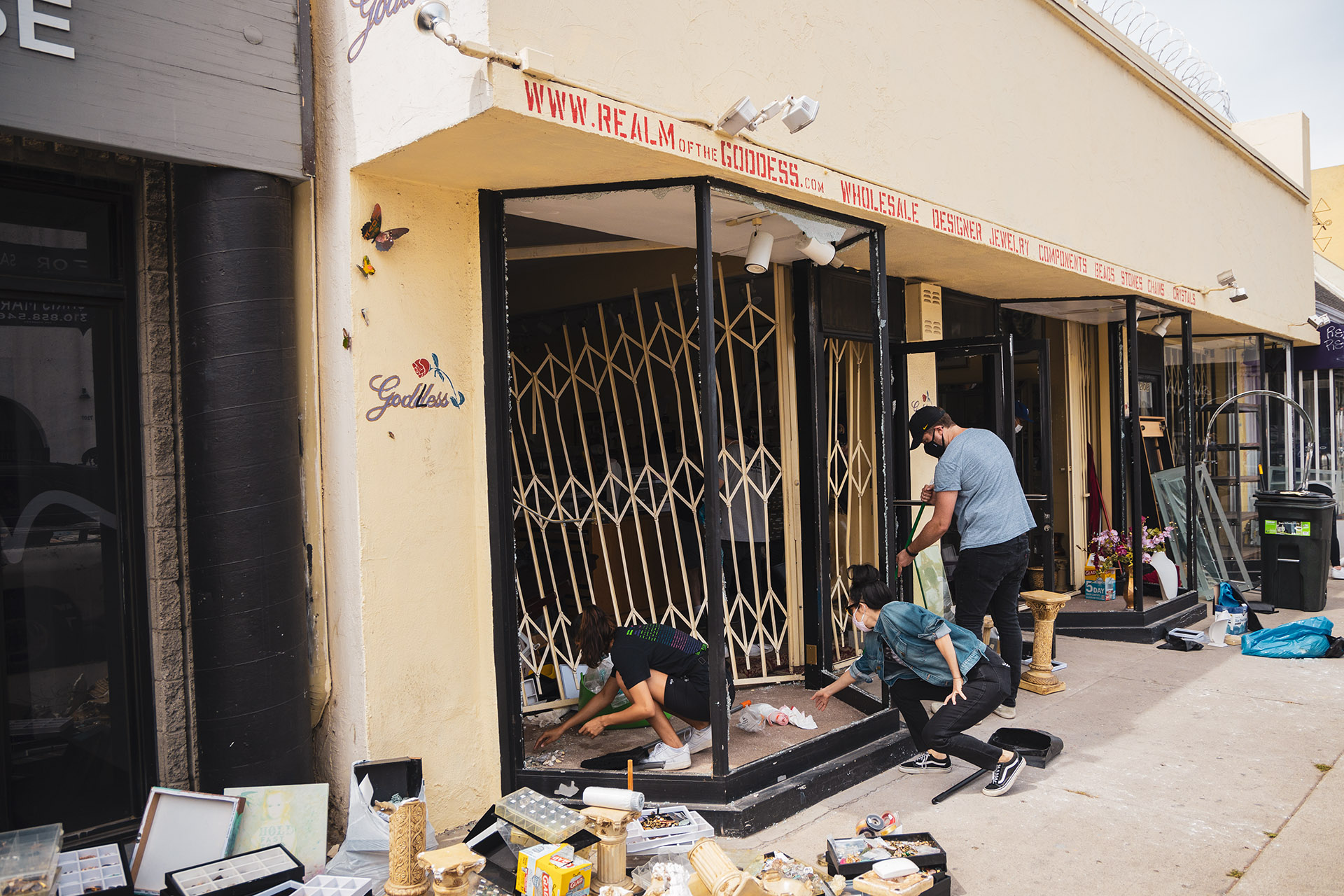 Fairfax District during the Riots in 2020