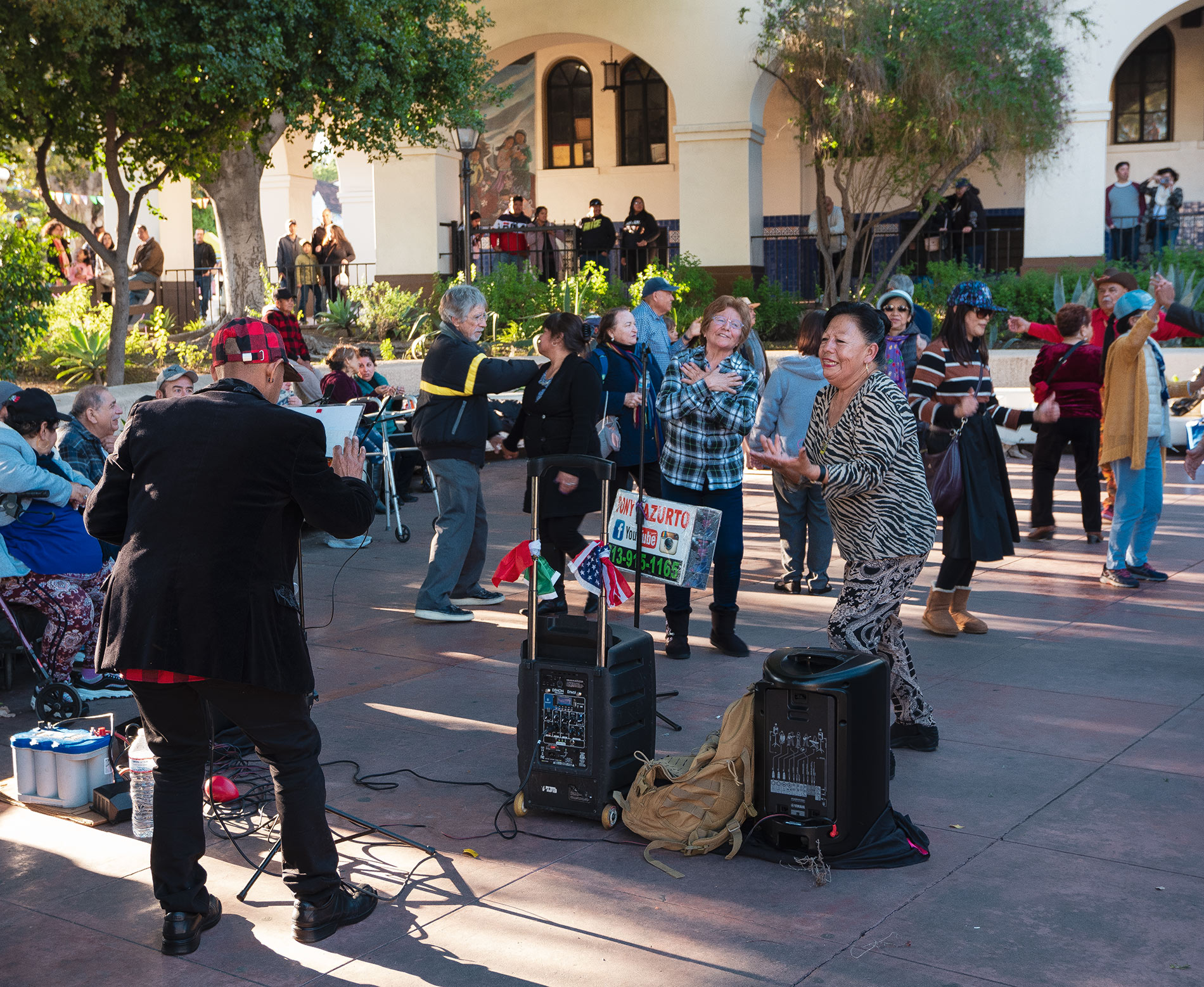 Olvera Plaza Dancing Group on Sunday